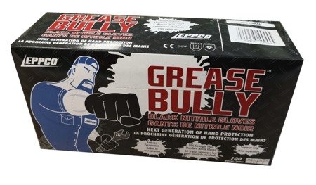 Rękawiczki nitrylowe Grease Bully M (pud. 100szt.) Czarne